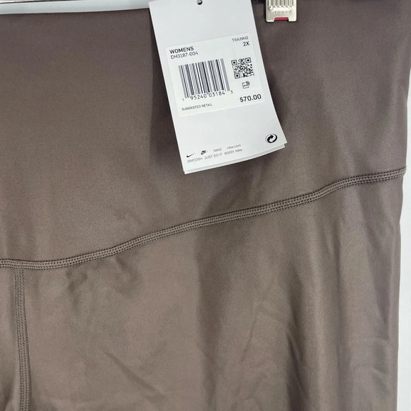 NWT Nike One Leather look running leggings tights 2x - Picture 5 of 6